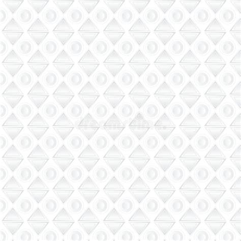 White Geometric Background Pattern Soft Grey Colored Stock Vector