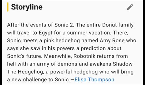 Has the Plot Synopsis for Sonic the Hedgehog 3 Been Revealed? Not ...