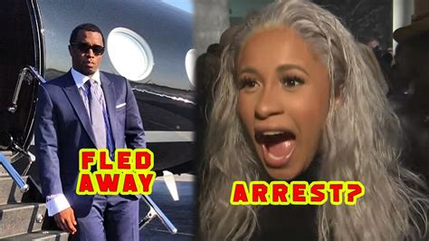 Cardi B Claims Feds Tried To Arrest And Diddy Fled On Jet After His