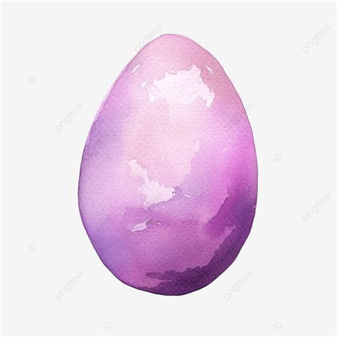 Watercolor Purple Easter Egg Happy Easter Egg Easter PNG Transparent