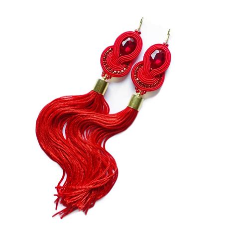 Kolczyki Soutache Etniczne Kolczyki Kolczyki Bi Uteria W Arsneo