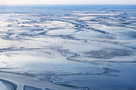 Luftaufnahme Kaiser Wilhelm Koog Wattenmeer der Nordsee Küste in