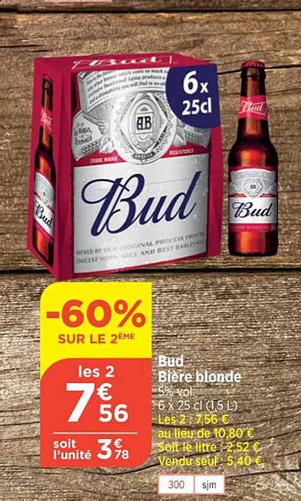 Promo Bud Bière Blonde chez Atac iCatalogue fr