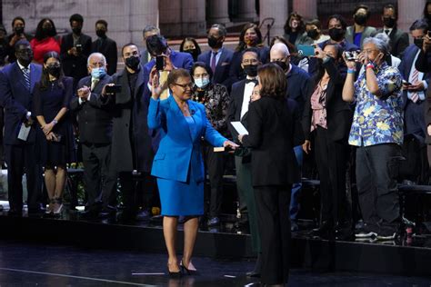 Karen Bass Sworn In As Los Angeles Mayor Vows To Address Homelessness