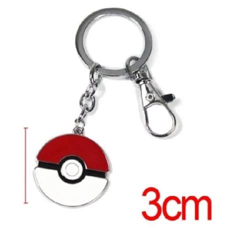 Pokemon Pokeball Metal Key Chain Neo Tokyo