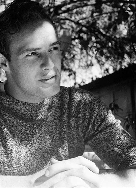 Marlon Brando On Set Of The Men Photographed By Edward Clark 1949