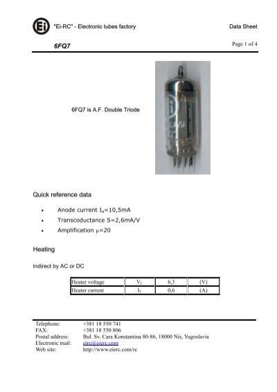 ECC82 Is A Frank S Electron Tube Data Sheets