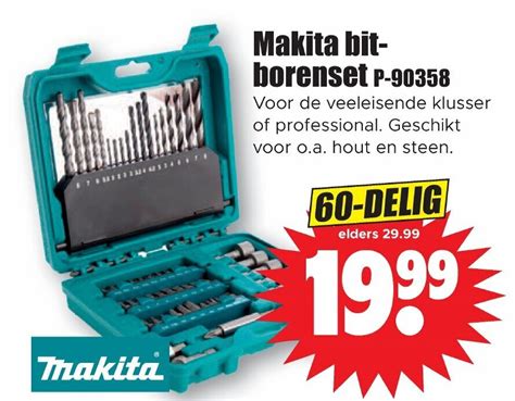 Makita Bit Borenset P Delig Aanbieding Bij Dirk