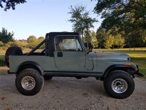 1983 Jeep Cj7 4x4 With Scrambler Style Half Cab And 258 6 Cylinder For Sale Photos Technical