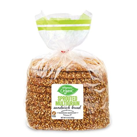 Wegmans Organic Sprouted Multigrain Sandwich Bread Half Loaf