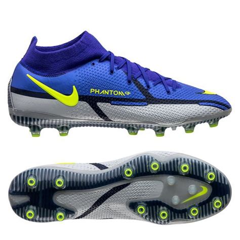 Nike Phantom GT 2 Elite DF AG PRO Recharge Blau Neon Grey Fog Blau