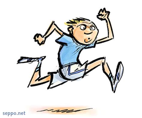 Sports Sprinter Environmental Cartoons