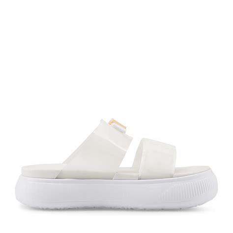 PUMA SUEDE MAYU SANDAL POP WNS Puma White Nimbus Cloud Fizzy Melon 22SP