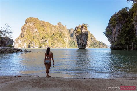 Famous James Bond Island Ko Tapu Phang Nga Bay Thailand Royalty Free Image