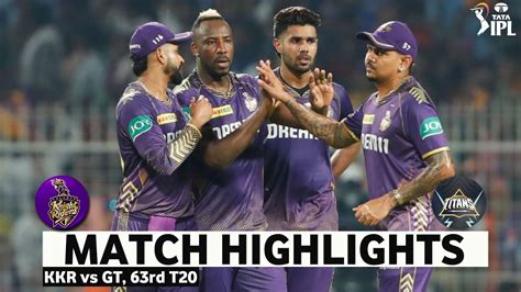 Kkr Vs Gt Rd Match Ipl Highlights Ipl Highlights Kkr Vs