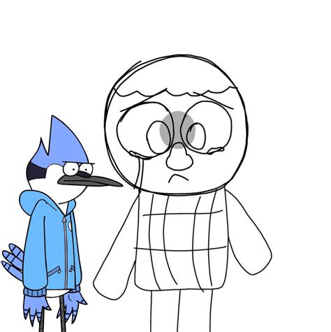 Mordecai Reacts Noodle Is Crying By Sonic4392 On Deviantart