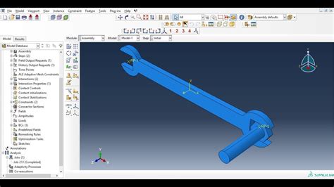 Abaqus Tutorial Videos Modeling And Assembling Spanner And Bolt Part In Abaqus 614 Youtube