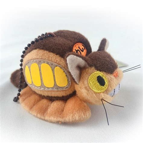 My Neighbor Totoro Cat Bus Plush Keychain Decor For Bag Backpack