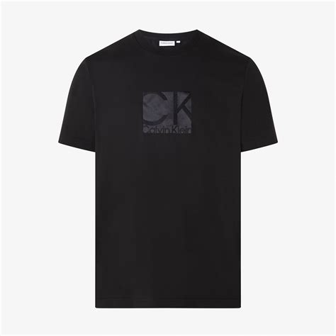 Calvin Klein Embroidered Sateen Logo Erkek Siyah T Shirt Erkek T Shirt And Polo 34 4936958 Superstep