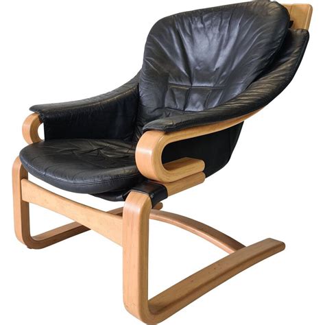 Vintage Leather Lounge Chair Apollo By Svend Skipper For Skippers