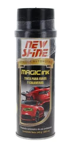 Tinta Para Ahumar Faros Y Calaveras New Shine Magic Negra