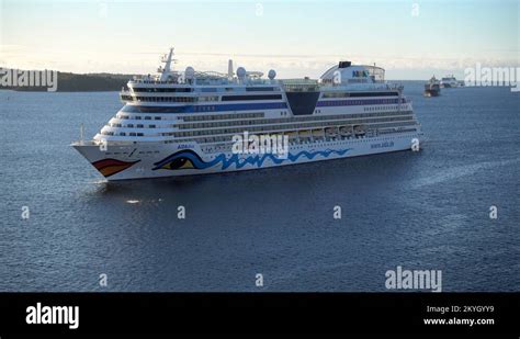 Aida Diva Cruise Ship Arriving In Halifax Port Canada Stock Video Footage - Alamy