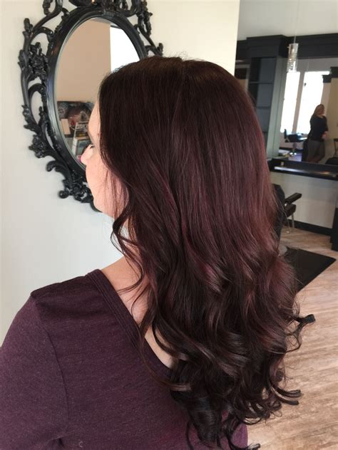 Dark Mahogany Hair Color With Extensions Wish I Could Do This To My