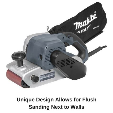 Makita Belt Sander MT Series 100mm 4 Handheld Dust Extraction 940W