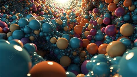 Surreal Flying Meta Balls And Festive Balloons An Abstract 3d Render