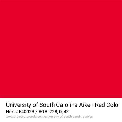 University of South Carolina Aiken Brand Color Codes » BrandColorCode.com