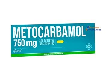 Metocarbamol Lp Mg X Tabletas Farma Chex