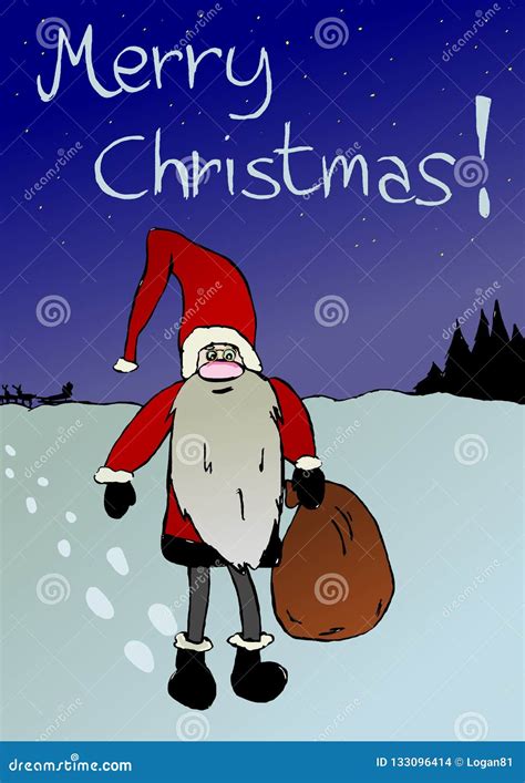 Busy Santa Claus Stock Illustration Illustration Of Landscape 133096414