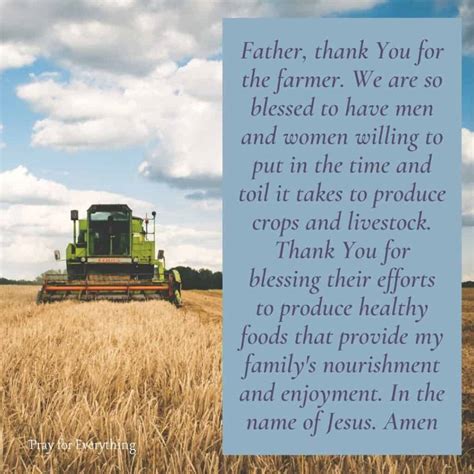 Powerful Prayers For Farmers