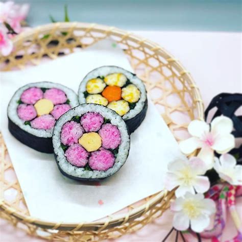 Spring Flower Sushi Made By Maris Sushi Art Nyc Marissushiartnyc