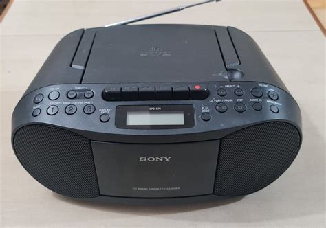 Sony Cfd S70 Cassette Tape CD Player With FM AM Radio Audio