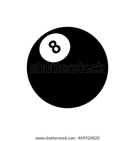 Billiards Ball Pool Flat Icon Sports Stock Vector Royalty Free