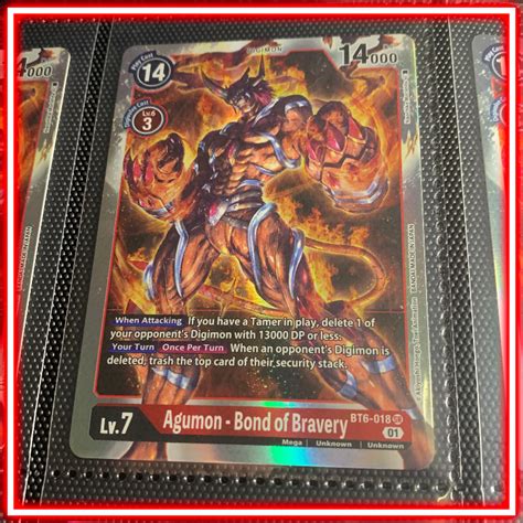 Digimon English Tcg Agumon Bond Of Bravery Bt Sr Super Rare Card