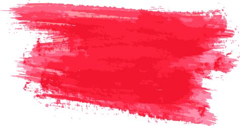 Red Watercolor Brush Stroke 10289656 Png