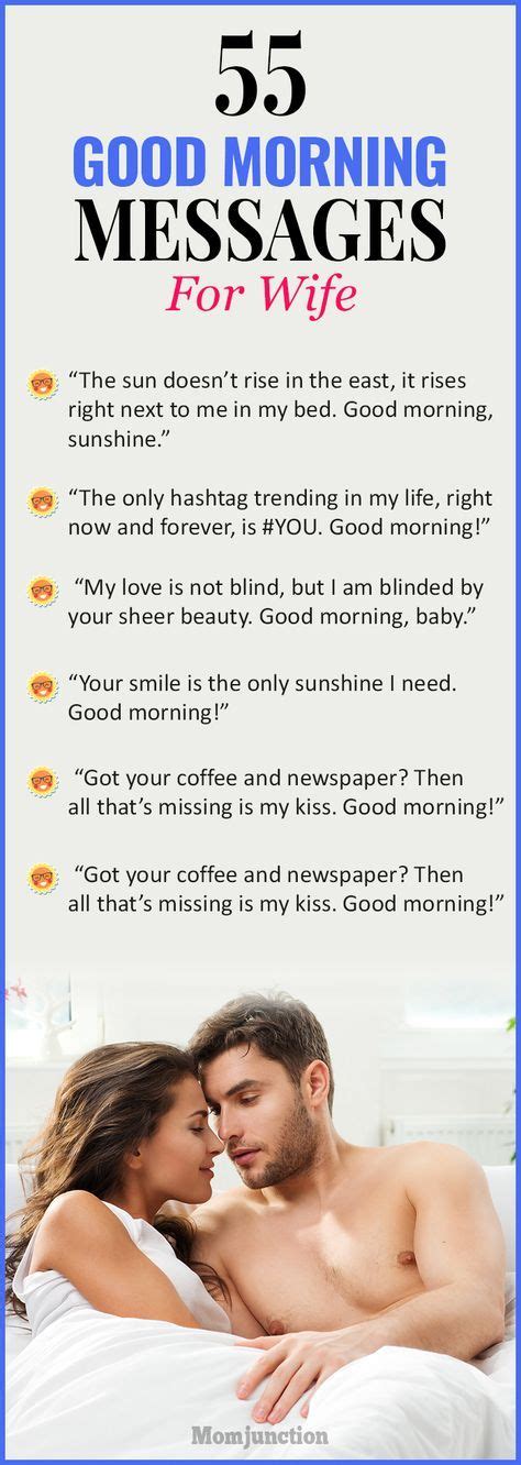 335 Adorable Good Morning Messages For Wife Romantic Good Morning