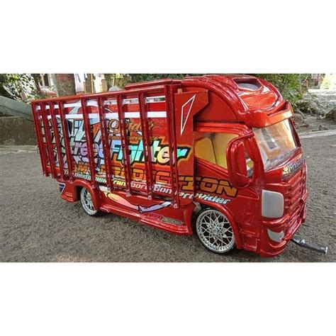 Jual Mobil Mobilan Truk Oleng Mainan Anak Kekinian Full Lampu Leed