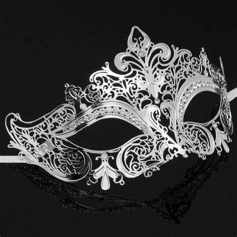 Luxury Silver Beautiful Metal Laser Cut Venetian Halloween Ball