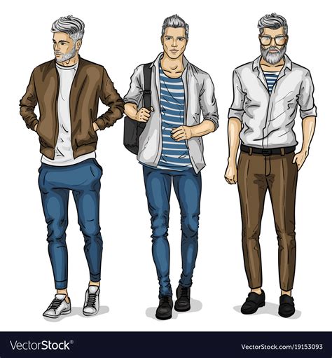 Man Models Royalty Free Vector Image Vectorstock