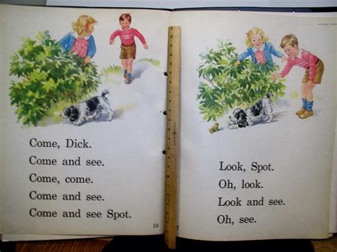 Our Big Book, Dick and Jane, We Look and See, Poster Size Illustrations Teacher's Easel Size de ...