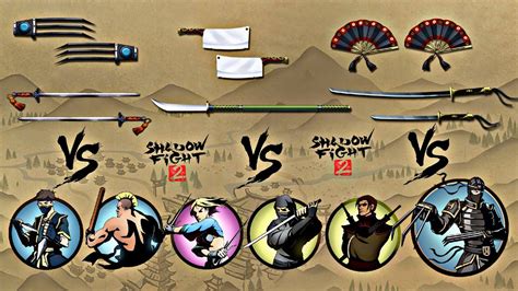 Shadow Fight 2 Boss Weapons Vs Lynx And Bodyguards YouTube