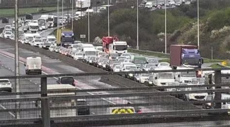 Major Traffic Jams Following Accident On M4 Near Swansea The