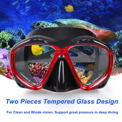 Snorkel Diving Mask Panoramic Hd Swim Mask Anti Fog Scuba Diving