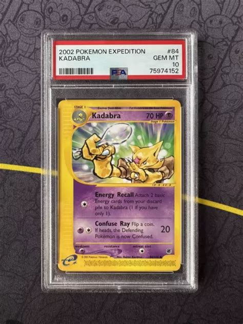 Carte Pok Mon Psa Kadabra Exp Dition Wotc Rare Non Holo