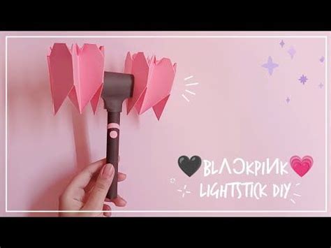 How to make BLΛƆKPIИK lightstick at home | Blackpink DIY - YouTube Kpop ...