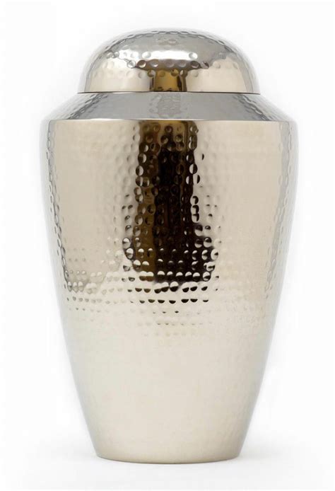 Hammered Aluminum Cremation Urn Lone Star Cremation