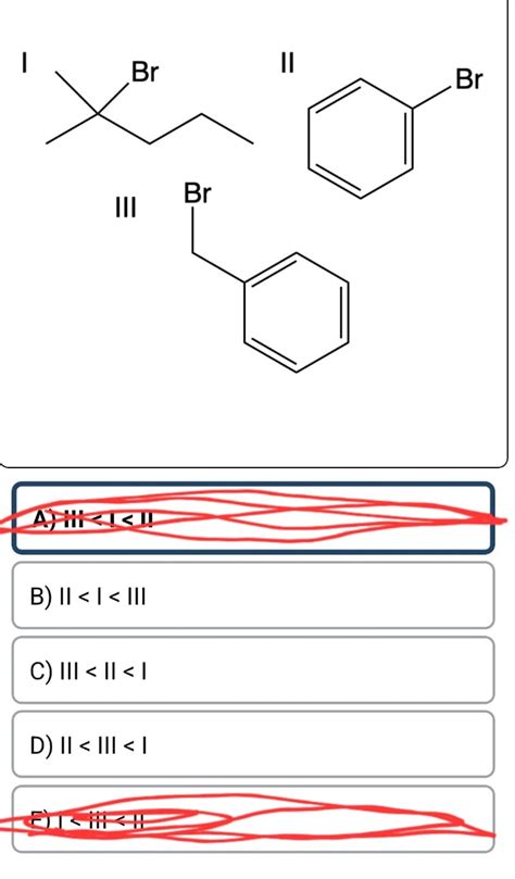 Solved Ank These Alkyl Halides In Order Of Increasing Chegg